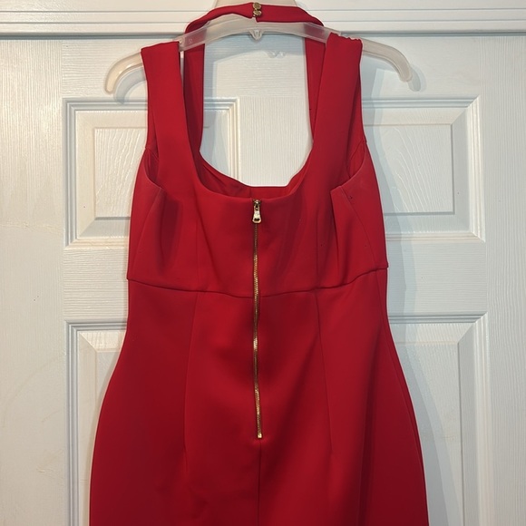 Guess Los Angeles Red Phoebe Halter Dress 12 - Picture 5 of 7